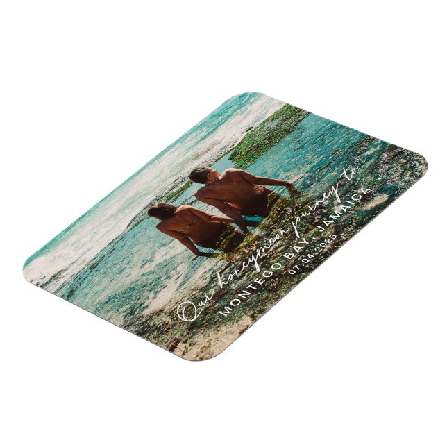 Íman Destino do Script Branco da Lua de Honra de Casame (Left Side)