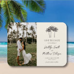Íman Destino Minimalista Da Árvore Palm Salvar A Data<br><div class="desc">Imã salve a data de Casamento de Destino Minimalista da Palm Tree Ivory. Celebre seu dia especial com este elegante e belo design de convite para casamento para embelezar sua ocasião especial. Todos os textos estão pré-organizados para que você personalize fácil e rapidamente com seus próprios detalhes.</div>