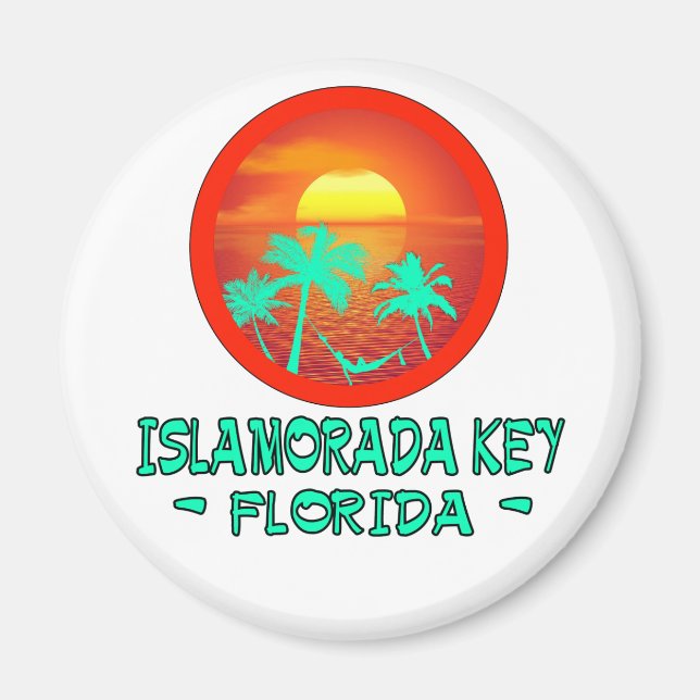 ÍMAN DESTINO TROPICO DA CHAVE DE CHAVE ISLAMORADA (Frente)