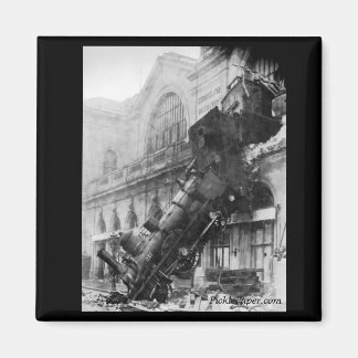 Íman Destruição de comboios em Montparnasse 1895 Magnet