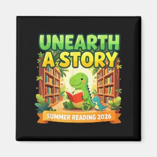 Íman Desvendar Uma História Dinossauro Leitura de Verão