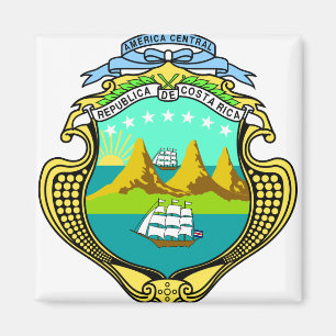 Íman Detalhe da brasão de Costa Rica