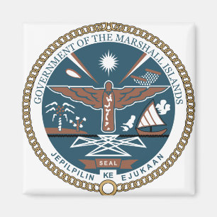 Íman Detalhe da brasão de Marshall Islands