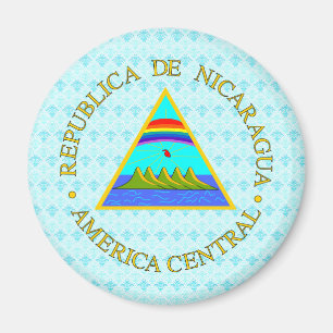 Íman Detalhe da brasão de Nicarágua
