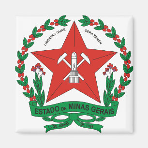 Íman Detalhe da brasão do Minas Gerais de Brasil