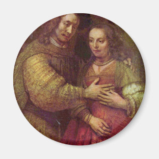 Íman Detalhe Da Noiva Judaica (O Casal) Por Rembrandt