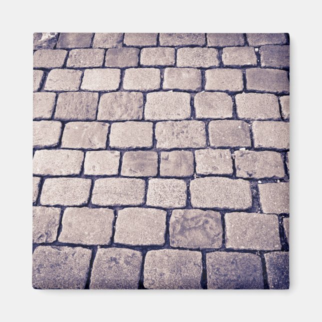 Íman Detalhe da Rua de Paralelepípedos, Horizontal (Frente)