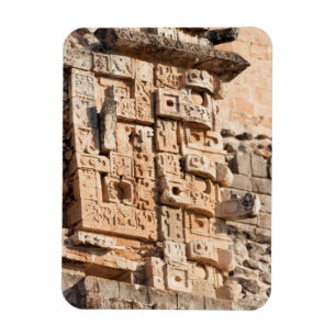 Íman Detalhe de pirâmide do mágico, Iucatão, México