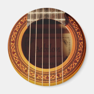 Íman Detalhe do violão acústico