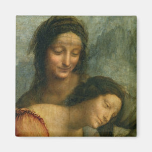 Íman Detalhe do Virgin e do St Anne do Virgin