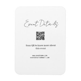 Íman detalhes da ocasião do evento digitalize QR para o