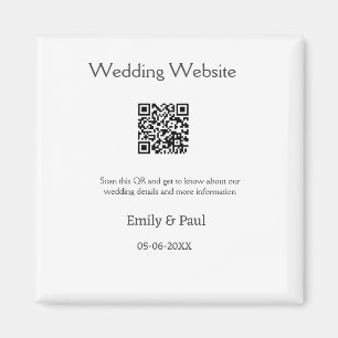 Íman Detalhes da pesquisa do site de casamento QR adici