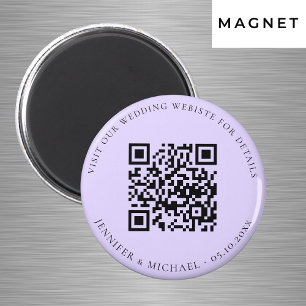 Íman Detalhes do código QR do site de casamento rsvp vi