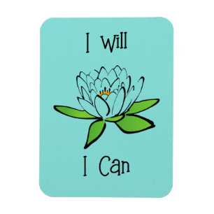 Íman Determinação da Flor de Lotus Eu posso