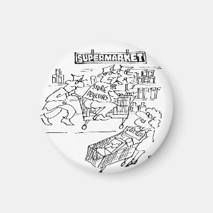 Íman Detetives de armazenamento em um supermercado