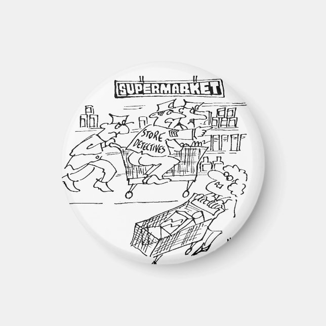 Íman Detetives de armazenamento em um supermercado (Frente)