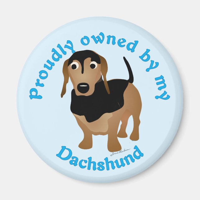 Íman Detida orgulhosamente pelo meu Dachshund (Frente)