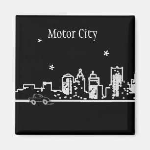 Íman Detroit - cidade do motor - Michigan