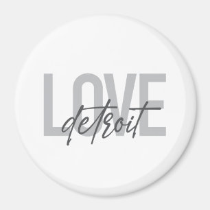 Íman Detroit de amor moderno, simples, legal, design ur