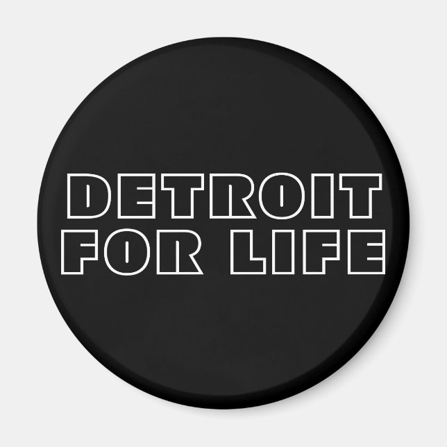 Íman Detroit For Life (Frente)