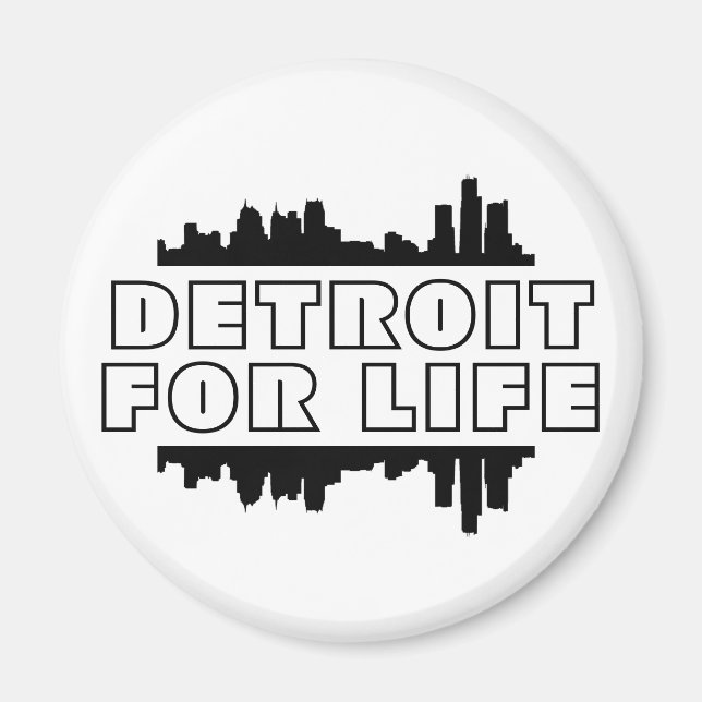 Íman Detroit for Life - Skyline (Frente)