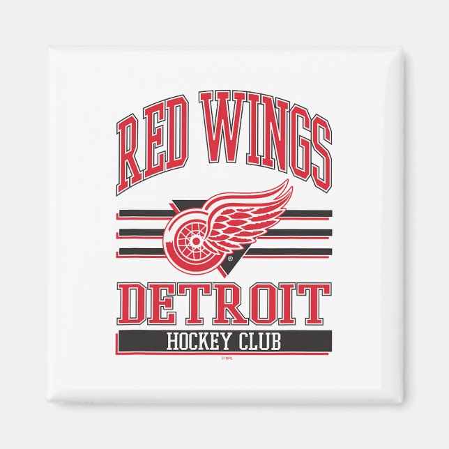 Íman Detroit Red Wings Hockey Club Gray Officially Lice (Frente)