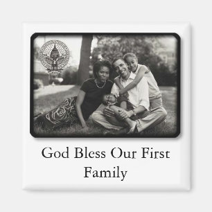 Íman Deus abençoe do ~ de Obamas nossa primeira famíl