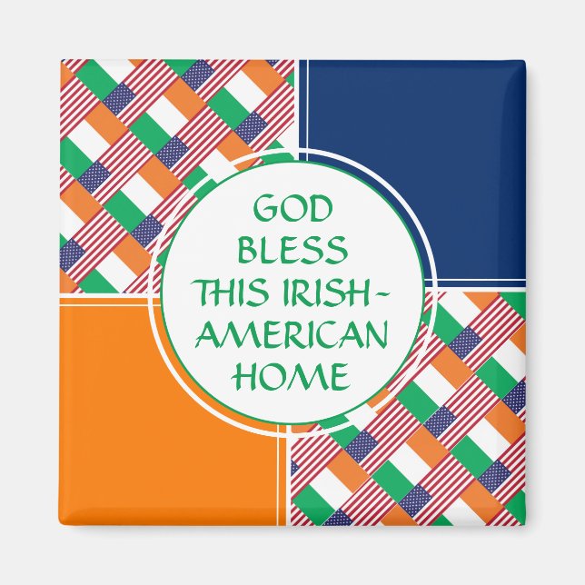 Íman Deus abençoe Irish-American Home (Frente)