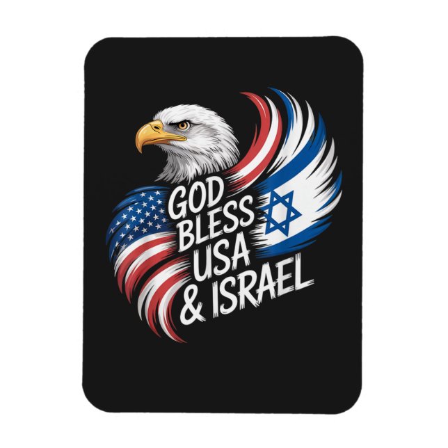 Íman Deus Abençoe os EUA Israel (Vertical)