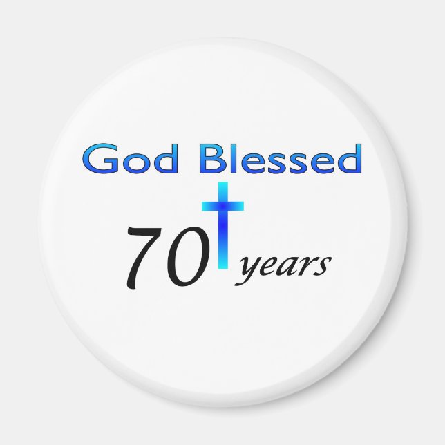 Íman Deus abençoou o presente de aniversário de 70 anos (Frente)
