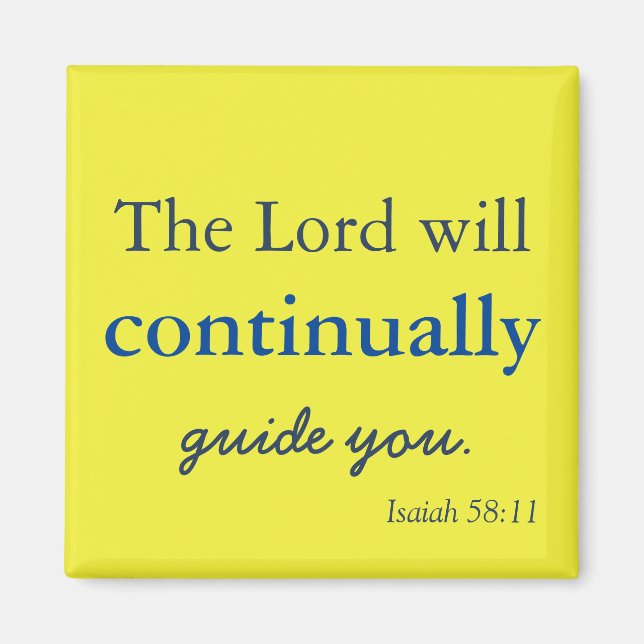 Íman Deus adorável estará com você, Magnet (Frente)