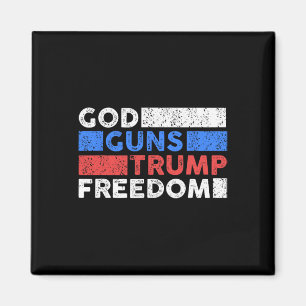 Íman Deus Armas Trump Liberdade - Divertido EUA Trump 