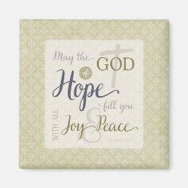 Íman Deus da Esperança Preencha-o com alegria e paz