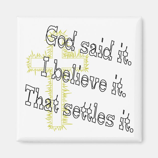 Íman Deus Disse Cruz (Frente)