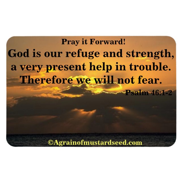 Íman Deus é a nossa citação Bíblia de refúgio (Horizontal)