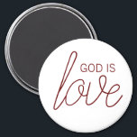 Íman Deus É Amor, Cristão Moderno<br><div class="desc">É simples: Deus é o amor. Esta design cristã moderna ajuda-o a espalhar as boas notícias e que todos nós somos mais amados do que jamais poderíamos imaginar.</div>