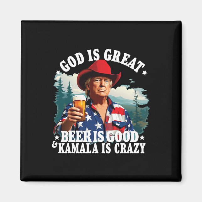 Íman Deus É Cerveja Excelente É Boa E Kamala É Louca (Frente)