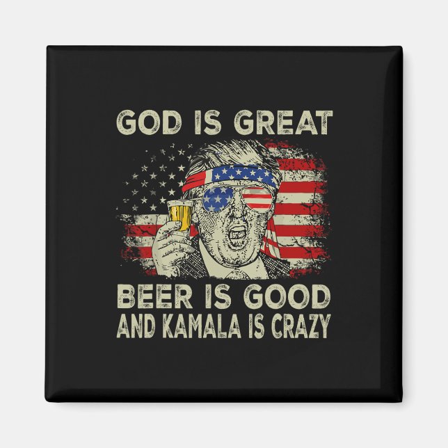 Íman Deus É Grande Cerveja É Boa E Kamala É Loucamente  (Frente)