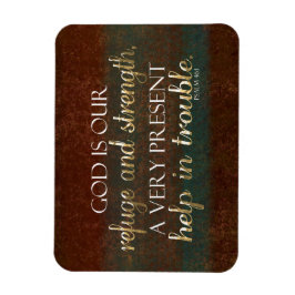 Íman Deus é o nosso Refúgio Bíblia Cristã Verse Brown/D