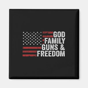 Íman Deus Família Armas E Liberdade - Cristão Americano