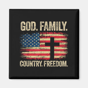 Íman Deus Família País Liberdade Bandeira EUA Cruz