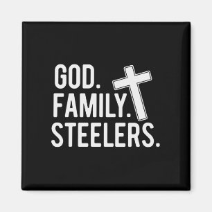 Íman Deus Family Steelers Pro Us Flag Dia de os pais Pa