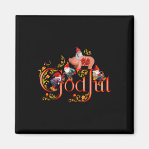 Íman Deus Jul do Natal Escandinavo Porco de Marzipã
