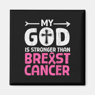 Íman Deus Mais Forte Consciência do Cancer da Mama Chri