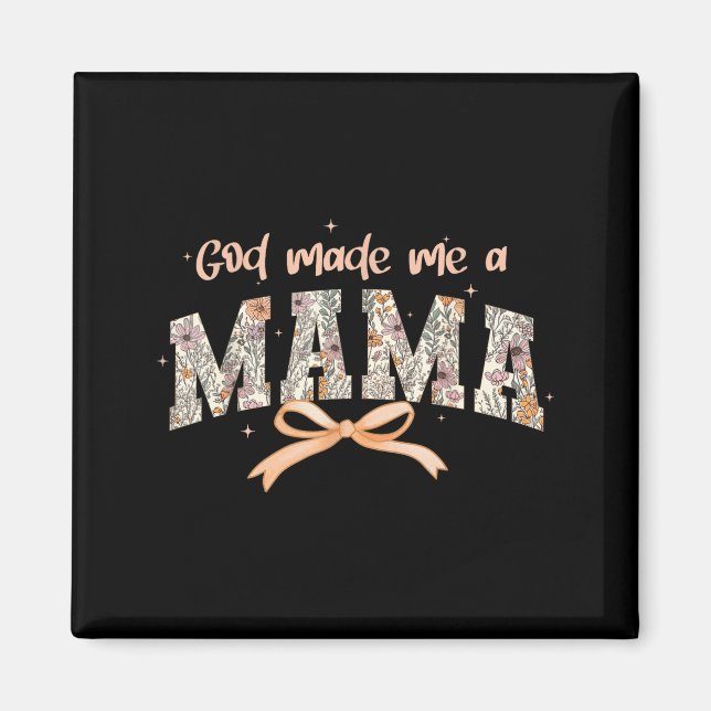 Íman Deus Me Fez Uma Mãe Cristã Mães Moda Fé-ba (Frente)