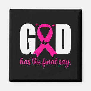 Íman Deus Tem A Última Palavra Camiseta Cristã Câncer D