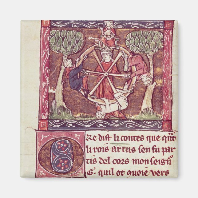 Íman Deusa cega Fortuna com o Rei Arthur (Frente)