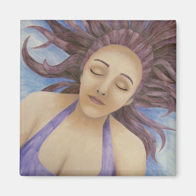 Íman Deusa da Água Mágil Flutuante (Frente)