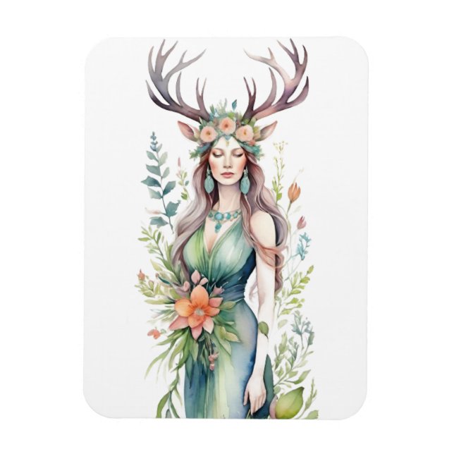 Íman Deusa das Flores Ostara Sabbat do Equinócio da Pri (Vertical)