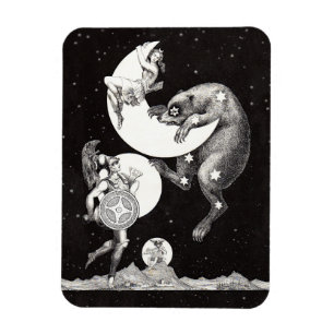 Íman Deusa Lunar Celestial Antiga & Ursa Maior